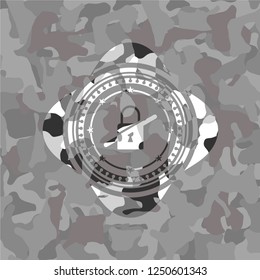 inaccessible icon on grey camo pattern