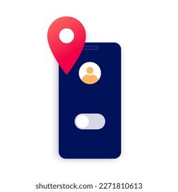 Inactive GPS service in location settings. Unable to detect geolocation on smartphone. Geoposition in off mode. Permission for navigator in electronic devices. Access for position on the map is denied