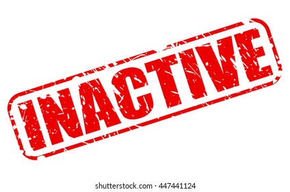 INACTIVE RED STAMP TEXT ON WHITE