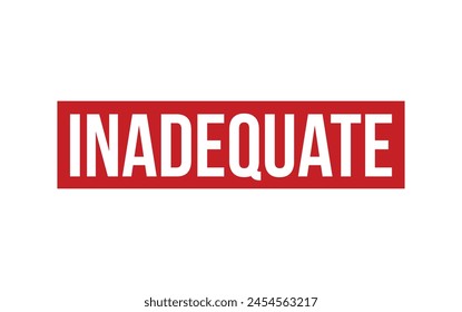 Inadequate Rubber Stamp Seal Vector