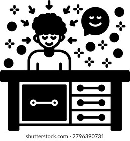 Inattentive Art vector Icon Design Illustration