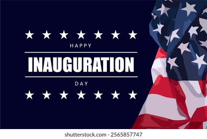 Inauguration Day Holiday concept. Template for background, banner, card, poster, t-shirt with text inscription