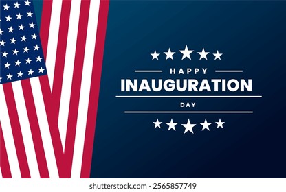 Inauguration Day Holiday concept. Template for background, banner, card, poster, t-shirt with text inscription