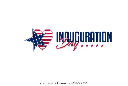 Inauguration Day Holiday concept. Template for background, banner, card, poster, t-shirt with text inscription