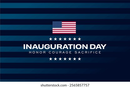 Inauguration Day Holiday concept. Template for background, banner, card, poster, t-shirt with text inscription