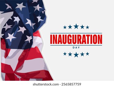 Inauguration Day Holiday concept. Template for background, banner, card, poster, t-shirt with text inscription