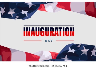 Inauguration Day Holiday concept. Template for background, banner, card, poster, t-shirt with text inscription