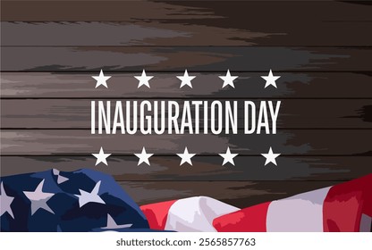 Inauguration Day Holiday concept. Template for background, banner, card, poster, t-shirt with text inscription