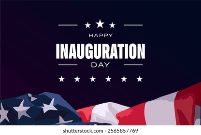 Inauguration Day Holiday concept. Template for background, banner, card, poster, t-shirt with text inscription