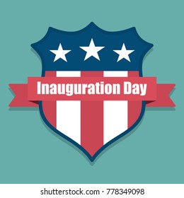 Inauguration Day with USA star. Vector illustration