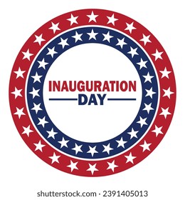 Ilustración vectorial del día de la inauguración. Adecuado para tarjetas de felicitación, afiches y banner.