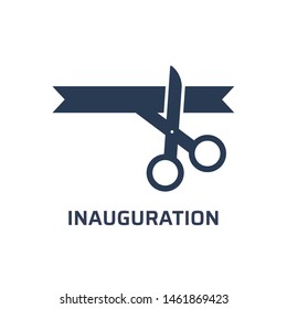 Inauguration icon. Trendy modern flat vector inauguration icon on white background from general collection, vector illustration
