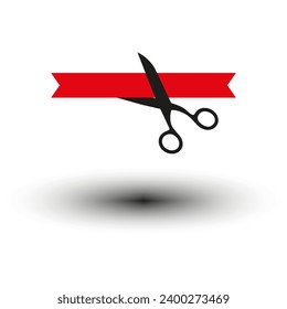 Icono de Inauguración. Ilustración vectorial. EPS 10.