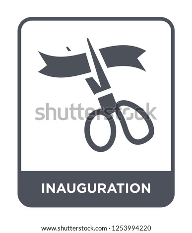 inauguration icon vector on white background, inauguration trendy filled icons from General collection, inauguration simple element illustration