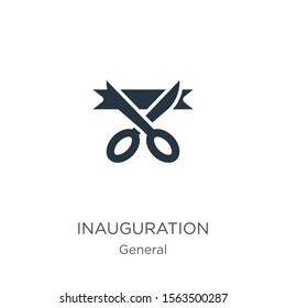 Inauguration icon vector. Trendy flat inauguration icon from general collection isolated on white background. Vector illustration can be used for web and mobile graphic design, logo, eps10
