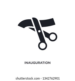 inauguration isolated icon. simple element illustration from general-1 concept icons. inauguration editable logo sign symbol design on white background. can be use for web and mobile