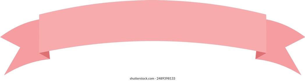 inauguration ribbon icon. vector ribbon stretches curves and bends. pink ribbon vector