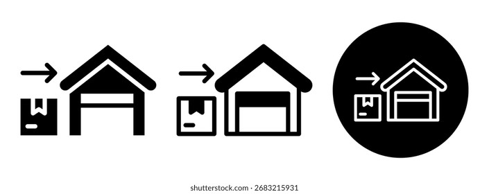 Inbound Icon Collection Glyph and Mixed Vector Illustration