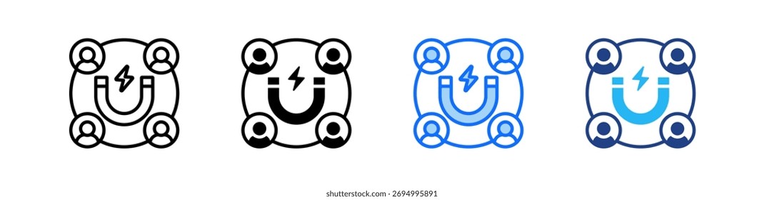 Conjunto de Ícones de Marketing de Entrada - Coleção de Vários Estilos