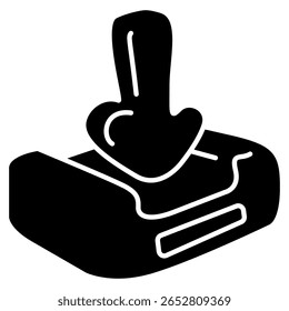 Inbox 3d icon vector style for communication user interface Black Filled style.