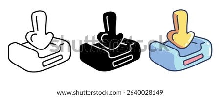 Inbox 3d icon vector style for communication user interface Line, Filled, Color style.