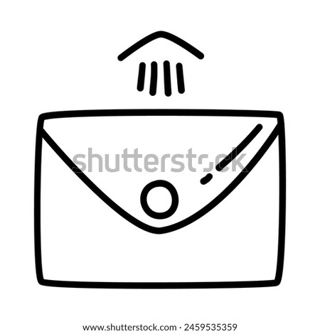 inbox chat of package shipping and delivery in doodle icons