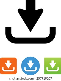 Inbox download icon