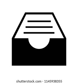 Inbox full icon vector icon. Simple element illustration. Inbox full symbol design. Can be used for web and mobile.
