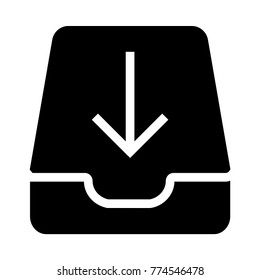  inbox Glyph icon