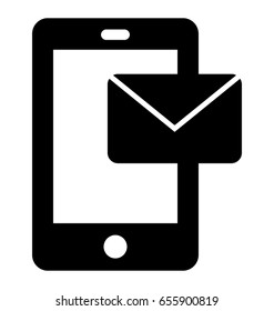 Inbox Glyph Vector Icon 