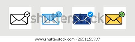 Inbox Icon Collection Set Multiple Style