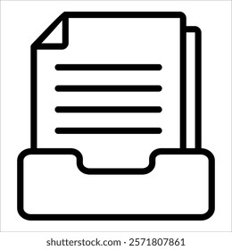 Inbox Icon Element For Design