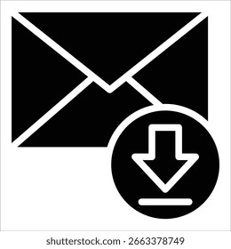 Elemento de icono de bandeja de entrada para diseño