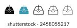 Inbox Icon. Email Tray with Arrow Vector Icon, Mailbox Vector Icon, Save to Device Vector Icon for UI Designs.