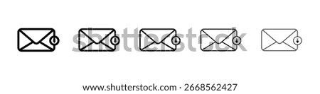 Inbox icon filled flat sign concept for web design.