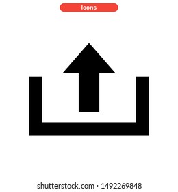 inbox icon isolated sign symbol vector illustration - high quality black style vector icons
