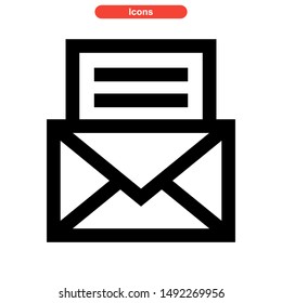 inbox icon isolated sign symbol vector illustration - high quality black style vector icons
