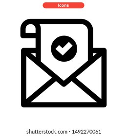 inbox icon isolated sign symbol vector illustration - high quality black style vector icons
