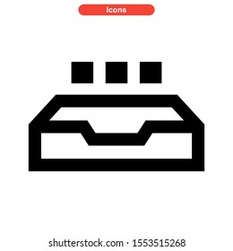 inbox icon isolated sign symbol vector illustration - high quality black style vector icons
