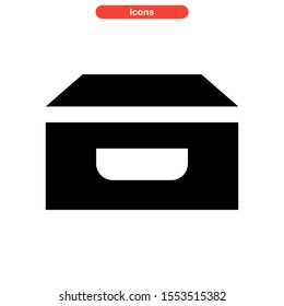 inbox icon isolated sign symbol vector illustration - high quality black style vector icons
