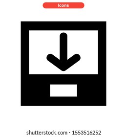 inbox icon isolated sign symbol vector illustration - high quality black style vector icons
