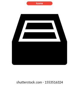 inbox icon isolated sign symbol vector illustration - high quality black style vector icons
