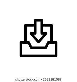 Inbox Icon for Mail and Messaging