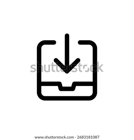 Inbox Icon for Mail and Messaging
