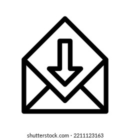 Inbox icon. message sign. vector illustration