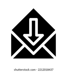 Inbox icon. message sign. vector illustration