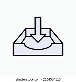 Inbox Icon. Message, Symbol Receiving Mail - Vector.