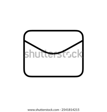 inbox icon Outline vector for web ui