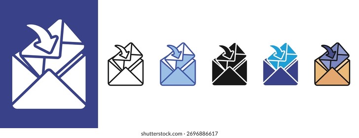 Inbox  icon sets collection multi style
