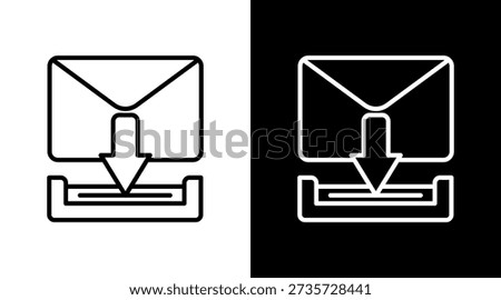 Inbox Icon Sheet Black And White